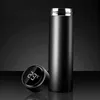 Smart Thermos Butelka 500 ml Kolby próżniowe LED Digital Temperature Wyświetlacz Izolacja Ze Stali Nierdzewnej Inteligentne Thermo Cups 211109