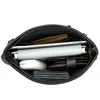 Genuine Leather Business Messenger Women Men Bag Tote Briefcase For Documents A4 Shoulder Handbag Male Female Laptop Brief Case 210306