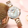 curren 9051 여자 시계 로즈 골드 탑 브랜드 럭셔리 시계 여성 쿼츠 방수 여성용 손목 시계 시계 시계 210310