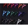 200pcs/lot Colorful 4cm Necktie Pin Skinny Glossy Bar Clasp Slim Tie Clip Wedding Party Gift Men Jewelry Accessory
