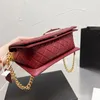 21 22SS herfst winter Frankrijk Fashion Bags Cool Girl Boy Dames Reverso Single Flap Lambskskin Real Leather Gold Metal Hardware A217V