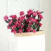 Dekorasyon Ipek Avrupa Daisy Krizantem Çiçek Flores Buket Ev için Yapay Çiçekler