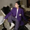 Costumes pour femmes Blazers Femmes Mode Casual Haute Qualité 2022 Printemps Automne Veste Simple Poitrine Style Coréen Vestes Lâches Travail Porter Coa