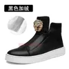 Merk designer casual Laarzen Nieuwe stijl van herenschoenen high-top platform koeienhuid comfortabele Enkel Romeinse Cowboy Martin Motorfiets Werk Safet laars A2