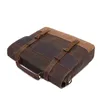 Vintage erkek Tuval Messenger Çanta At Çılgın Deri Adam Yumuşak S Okul Adamın Kilidi Askeri Hangbags S 220216
