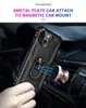 MILITAIRE SCHOKPROVEN PROFAND AUR RING TELEFOONTE TELEFOON VOOR IPhone 13 Pro Max 12 Mini 11 XR 8 Plus Samsung S20 S21 Ultra Note 20 A72 A02S Magnetic Cover