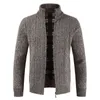 Automne et hiver Pull en laine pour hommes Pull chaud à manches longues vapores Cardigan Cardigan Veste pour homme 211221