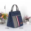 Épaissir le sac à déjeuner organisateur de cuisine Oxford rayé pratique pique-nique école sac de rangement pour déjeuner femmes portables sacs à déjeuner fonctionnels XDH1138 T03