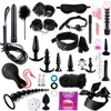 SM Bondage Sex Shop BDSM Kits Pluche Sex Bondage Dildo Vibrator Games Whip Gag Tepel Klemmen Speelgoed Voor Vrouw Paren Producten 1126