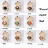 Natural crystal rough polished ball wooden gift box arts ornaments home desktop decoration Mineral Healing Reiki energy stone