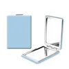 Mini espelho compacto portátil dobrável redondo quadrado bolso maquiagem espelhos para mulheres meninas viajar uso diário
