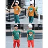 Big Boy Summer Clothing Sets Boys Clothes Short Sleeve T Shirt + Shorts Toddler Kids Children 3 4 5 6 7 8 9 10 Years X0802