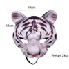 Halloween Costume Party Mask Animal Tiger Half Face Masks Cosplay Masquerade for Children PU Masque SMT18005A