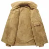 Veste d'hiver chaude pour hommes, manteau militaire décontracté, Bomber Parkas, marque velours épais, grande taille 5XL 210811