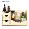 HE Wooden Desktop Storage Makeup for Cosmetics Desk Table Drawer Organizer Jewelry Box Y200628