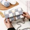 grid reindeer Weave Purse Phone Bag Handbag Material Set DIY Handmade