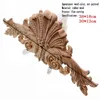 RUNBAZEF Antique Decorative Wood Appliques Furniture Decor Cabinet Door Irregular Wooden Mouldings Flower Carving Figurine Craft 211108