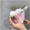 Girls Unicorn Zipper Gust Messenger Borse Borse Soft Cartoon Cine Cross Body Kids Magic Kid Birthday Boutique Boutique