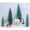 Jul mini simulering tall träd festivaler fest dekoration små jul träd inomhus inredning sovrum skrivbord ornament multi storlek bh4965 wy