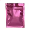 7,5*10 cm DHL Versand Rosa Aluminiumfolie Ziplock Verpackungsbeutel 1000 teile/los Selbstdichtende Wiederverschließbare Zip Lock Mylar Paket Beutelhohe quatity