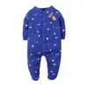 Nouveau-né Mode Pyjamas Enfants Barboteuses Vêtements De Nuit Bébé Vêtements Divers Style Coton Vêtements Pour Garçons Filles Vente Chaude 210309