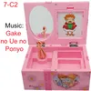 Klapety Dancing Girl Mechanical Music Box Gake no ue kucyk na klifie by