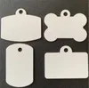 Carte d'identité de sublimation Balier de sublimation Blanc Blank Aluminium Tags Pet Ornements Wholesale Echangée par FedEx A13