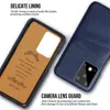 Przypadki do telefonu do Samsung Note 20 S20 FE S21 Ultra S10 S9 Plus Uwaga 8 9 A70 A50 A71 A51 PU Leather Hard PC Uchwyt na kartę