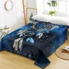 Beddingoutlet Dreamcatcher Bed Sheets Feather Boho Flat Sheet Bald Eagle Bed Linne Bohemian Blue Galaxy Sofa Cover Queen King 210626