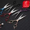 Fenice 6.5/7.0 inch Colorful Professional Pets Grooming Scissors Curved Dogs Hair Cutting Shear Japan 440C 211007