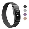 Banda di orologio da orologio da orologio da orologio in acciaio inossidabile in acciaio inossidabile universale per orologio per orologio per Fitbit Inspire HR Heart Smartwatch6836688