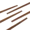 Bacchette 10 paia cinese legno naturale salute senza lacca cera stoviglie stoviglie sushi riutilizzabile giapponese