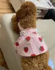Pet Dog Apparel Cat Strawberry Princess Dresses Thin Sweet Dress For Small Girl Dog Sweet Pet Kirt Valpkläder6496745