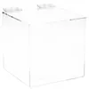 Clear Acryl Cube Gunstdoosje Plexiglas Plastic Opslag Bruiloft Gift Pakket Organizer Thuiskantoor Gebruik 210315