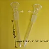 DHL 14mm Mâle Clair Pyrex Fumer Bol En Verre avec 2 pouces à 4.5 pouces Downstem Filtre Entonnoir Ongles Joint Pour Bong Pipe À Eau