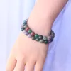 Bärade strängar Stretch Armband Elastic Natural Stone Cteated Bead Expanderbar Vintage Jewelry Pulseras India Pärlor Kvinnors trum22