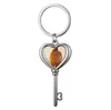 Porte-clés blanc en forme de cœur, pendentif vierge par Sublimation, DIY bricolage, 50 pièces, DHL
