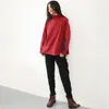 Johnature överdimensionerade hoodie kvinnor kläder nya höstvinter tröjor full ärm Turtleneck Casual Loose Women Hoodies T200723