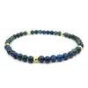 Brins de perles Bohême Naturel Lapis Lazuli Perles Bracelets Ensemble Vintage Manchette Bracelet Pour Hommes Tibétain Fait Main Noeud Chanceux Corde Dropshiping Faw