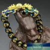 Unisexe Obsidienne Pierre Perles Breads Bracelets Chinois Fengshui Double Pixiu Couleur Changer de bracelet Richesse Bonne chance Bracelet Hommes Femmes Fantaisie Prix Design Expert