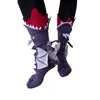 かわいいニットのワニの靴下3D動物のファンキーな編み物パターン気まぐれなアリゲーター編み物カフ面白い靴下クリスマスプレゼントRRF12370