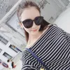 Versión coreana femenina Chaoyuan Sufeng Gafas de sol Gran estudiante Gafas de marco blanco Redondo Fino Fino2905793