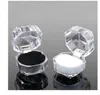 2021 Акриловая кольцевая коробка для ювелирных изделий Упаковочный дисплей Прозрачный балансовый чехлы для кольца подарок горячий