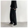 Sokak Giyim Bol kot erkekler artı boyut S-5XL moda gevşek düz geniş bacak pantolon siyah açık mavi erkek gündelik giyim 220308223e