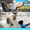 Taşınabilir Köpek Su Şişesi Katlanabilir Pet Besleyici Kase Evcil Hayvanlar Açık Seyahat İçme S BPA Ücretsiz 210615