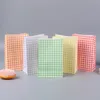 Geschenkpapier 5PCS Farbe Plaid Papiertüten Verpackungsbeutel Süßigkeiten Kleinigkeiten Lagerung für Ladenkleidung Hochzeit Weihnachtsfeierbevorzugung