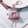 YLWHJJ brand Doll baby Handmade Cute black keychain for Women Car Pendant hot Girl Statement fashion Jewelry hot Bag key chains G1019