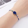 8 Colors Handmade Woven Natural Stone Bangle Lucky Rope Bracelet Make Wish Adjustable Paper Card Ropes Friendship Fashion Jewelry