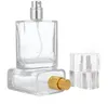 Preço de promoção 30ml 50ml Clear Spray de vidro recarregável frascos de perfume de vidro Atomizadores vazios Recipientes cosméticos para viagens SN4334