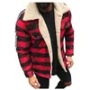 Jaquetas de moda masculina quente inverno xadrez composto cardigan casual manga longa blusa plush tops casaco sobretudo streetwear # 40 211126